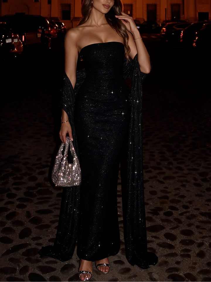 Pandora Maxi Dress in Black