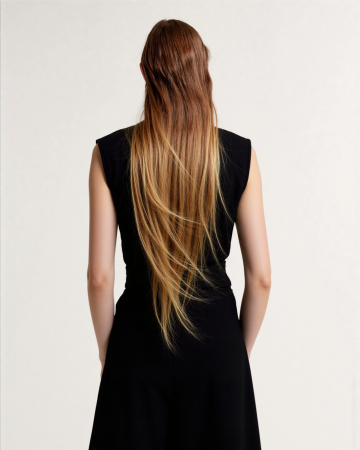Lyana Linen-blend blazer Mini dress in Biege