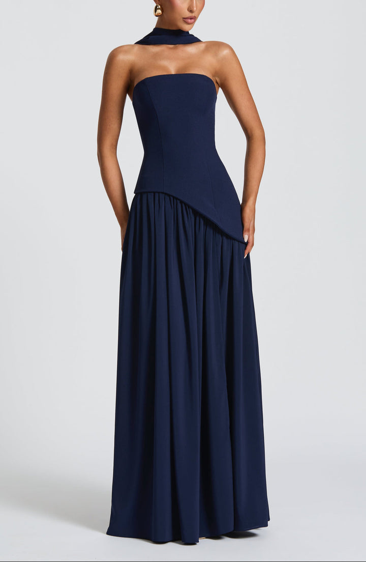 Orlina Maxi Dress in Navy